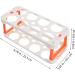 KOMBIUDA Box Egg Carton Eggs Deviled Egg Tray with Lid Kitchen Egg Container Side Door Refrigerator re-usable White 22.3X10.1X8.9CM - Buy Online on SooperMarket.com