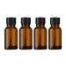 JIHUOO 5 pieces empty nail polish bottle with brush nail polish bottles made of glass nail glass bottles nail polish bottles 15ml