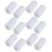 INOOMP 6 Pairs/12pcs Gel Toe Cap Toe Separators Gel Hammertoe Tubes Silicone Gel High Heel Protectors Protection Tools Anti-Friction Toe Cover Costume Accessories Finger Cot Corn White White 4.5X2.1 cm