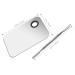 FRCOLOR Stainless Steel Makeup Palette with Spatula Tool - Professional Cosmetic Mixing Palette 6x4 - Buy Online on SooperMarket.com