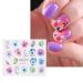 12pcs Flower Nail Art Stickers - Water Decals for Nails - Spring Rose Floral Leaf Designs - Summer Manicure Decoration - Nail Art Supplies - Buy Online on SooperMarket.com