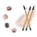 1PC Bamboo Handle Duo Eyebrow Brush & Mascara Comb - Eco-Friendly Makeup Tool for Women & Girls - Buy Online on SooperMarket.com