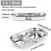 HanryDong Small Animal Stainless Steel Bowl 4 in 1 Hamster Feeder for Water and Food Cage Pet Small Dish for Rabbit/Guinea Pig/Hedgehog/Mice/Chinchilla/Kitten (4 in 1 bowl) - Buy Online on SooperMarket.com