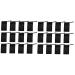 Healeved 20 Pcs Soap Foaming Shower Foaming Scrub Exfoliating Net Nylon Fiber Black