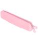 TOPINCN Silicone Pencil Case Silicone Brush Bag Mini Petite Accessories Organizer (Pink (Small))