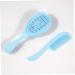 Newborn Baby Hair Brush & Comb Set - Soft Infant Scalp Massage Brushes in Blue - Size 1 - Buy Online on SooperMarket.com