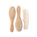 Milisten 3PCS Wooden Baby Hair Brush & Comb Set - Natural Goat Bristles - Gentle Hair Cleaning for Newborns and Toddlers - Registry Gift - Buy Online on SooperMarket.com