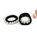 Suoirblss Imitation Pearl Hair Elastics - 5 PCS Elastic Bands for Ponytails and Bracelets - Buy Online on SooperMarket.com