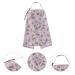 Multi-Purpose Silent Breastfeeding Scarf & Protection Apron with Pockets - Gray | Normal Protection for Moms On-the-Go - Buy Online on SooperMarket.com
