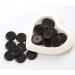 50PCS GANSSIA 1 Inch Black Resin Sewing Buttons for DIY Craft Decoration - Buy Online on SooperMarket.com