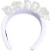Bride Headband for Bridal Shower Bachelorettes Party Artificial Pearl Hairhoop Elegant Headband CarnivalParty Headpiece Velvet style - Buy Online on SooperMarket.com