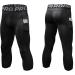 3 Pack Men's 3/4 Compression Pants with Pockets - Cool Dry Athletic Leggings for Sports, Yoga, Gym - Black (Medium) - Buy Online on SooperMarket.com