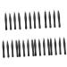 Healeved 28 STK mini eye brow clip tweezers made of stainless steel nail accessories eyebrow clips made of stainless steel salon-eye brow clip eyebrow clamp make-up clip pearl steel freewein 6.3x0.8x0.6cmx7pcs blackx7st