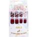 Brishow Christmas Snow Elk Press on Nails - Red Short Square Fake Nails for Women and Girls (24pcs) - Buy Online on SooperMarket.com