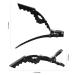 Professional Hairdresser Clips - 12 Pack Combi-Clip Hair Terminals | Plastic Hair Clips for Women in White & Black - Buy Online on SooperMarket.com