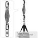 SELEWARE Heavy Boxing Punching Bag Spring Hanging Kit  300LB Capacity Heavy Duty Spring with Swivel & 2 Carabiners  360 Rotational Hanging Accessory for Heavy Boxing Punching Bag With Swivel - B - Buy Online on SooperMarket.com