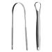 2 Pcs Different Tongue Scraper Stainless Steel Rustproof Non-Slip Handle Tongue Scrapers with Metal Storage Case