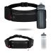 Hydration Running Belt Bag with Foldable Water Bottle Holder (20oz Bottle Included), Adjustable Water Resistant Running Fanny Pack Hydration Running Phone Holder Bag For Men And Women