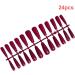 Dajidafu 1 Set French Tip Press on Nails Extra Long Artificial Glittery Toe Tips Adhesive Tabs Art Decals Gifts Decorations rosered - Buy Online on SooperMarket.com