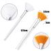 4 Pcs Soft Facial Applicator Brushes for Peel Glycolic Mask - Orange-White - Buy Online on SooperMarket.com