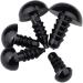 200pcs Black Plastic Safety Eyes for Toy Making and DIY Crafts - 6-12mm - Buy Online on SooperMarket.com