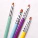 1PC Dual Ended Nail Gel Brush Acrylic Nails UV Gel Picker Extension Brush Pen Spatula Manicure Tool Purple - Buy Online on SooperMarket.com