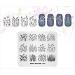 Nature Series Flowers Nail Art Stamping Plate - Alexnailart NA016 - Buy Online on SooperMarket.com