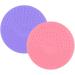 Makeup Brush Cleaner Mat Round Makeup Brush Cleaner Pad Silicone Brush Cleaner Brush Clean Pad for Makeup Tool Clean Purple - Buy Online on SooperMarket.com