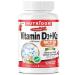 Nutridom Vitamin D3 1 000 IU + K2 MK-7 120 mcg with MCT Oil Cholecalciferol D3 + Natto-Derived Menaquinone-7 Non-GMO Free of Gluten Soy & Dairy (120 count)
