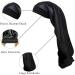 Ladaypoa Long Satin Sleeping Cap - 2 Large Sleeping Hats for Women | Extra Large Soft Satin Sleep Caps for Long Braids | Comfortable Black & Gold with Wide Elastic Ribbon - Buy Online on SooperMarket.com