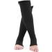 Calf Compression Stockings for Men & Women | Knee Support Socks for Varicose Vein Relief | Breathable Elastic Footstulps for Lymphedema (S/M) - Black - Buy Online on SooperMarket.com