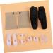 Healeved 12pcs Toe Strap Kit - Gel Toe Separator & Big Toe Straightener Set for Arch Support Bands and Silicone Holder - Black - Buy Online on SooperMarket.com