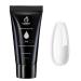 Beetles Poly Extension Gel for Nail 60g Clear Builder Nail Gel Trendy Nail Art Design Nail Extension Gel Salon Nail Easy DIY at Home