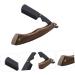 Didiseaon Wooden Razor Manual Shaver - Portable Clip-on Stainless Steel Eyebrow Trimmer | Old Fashioned Foldable Tool Holder for Precision Grooming - Buy Online on SooperMarket.com
