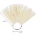 50Pcs Fan Shaped Nail Art Tips Color Display Card | Nail Polish Swatch Board & Practice Tools - Buy Online on SooperMarket.com