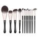 DFHBFG 12 Brushes Set Complete Set of Brushes Eye Shadow Brushes Beauty Tools 1 D