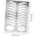 Gogogmee Eyebrow Template Eyebrow Stencil Eyebrow Shaping Tool Eyebrow Drawing Mold Eyebrow Draw Board Eyebrow Practice Stencil Brow Practice Tool Eyebrow Shape Mold Metal Eyebrow Mold - Buy Online on SooperMarket.com