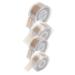 NOLITOY 4 Rolls Roll Double Eyelid Sticker Two Sided Tape Natural Double Eyelid Strips Hooded