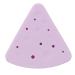 TYTOGE Portable Triangle Powder Puff Storage Box Double Sided Vent Breathable Silicone Makeup Sponge Holder for Home and Travel (Light Purple)