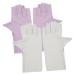 ABOOFAN 2 Pairs Gel Nail Gloves Half Finger Gloves Uv Protection Gloves Nail Art Gloves Pink Gloves Protective Gloves for Manicure Nail Art Accessory Thin Section Sun Protection Gloves