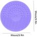 Makeup Brush Cleaner Mat Round Makeup Brush Cleaner Pad Silicone Brush Cleaner Brush Clean Pad for Makeup Tool Clean Purple - Buy Online on SooperMarket.com