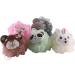 Angoily 5pcs Luffa Sponges - Exfoliating Body Scrubber Puff for Bath & Shower | Loofah Massage Ball Pouf - Buy Online on SooperMarket.com