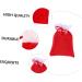 OFFSCH 8pcs Christmas Plush Bag Decor Xmas Present Bags Candy Storage Pouch Christmas Tree Pendant - Buy Online on SooperMarket.com