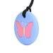 Safe Silicone Chew Necklace for Infants - Sensory Development & Oral Health (Sky Blue) - Easy to Clean International Shipping - Buy Online on SooperMarket.com