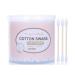 1box (300 pieces) white spiral lace wooden tube double head antibacterial cotton swab cleaning cleaning sterile single sticks ball eye ears eyeshadow brush