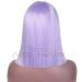 HBINGBING Purple Short Straight Lace Front Wig | Synthetic Middle Part Bob Wig for Women - Natural Look & Comfort - Buy Online on SooperMarket.com