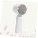 Soft Bristles Face Cleaning Cleansing Brush Handheld Brush Face Cleanser Silicone Facial Brush Face Pore Cleanser Face Cleaner Brush Deep Instrument Grey 5.5X12.5cm - Buy Online on SooperMarket.com