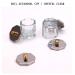 Nail Art Bowl Set - Crystal Glass with Stainless Steel Lid | 2pcs Nail Art Liquid Container & Tools for Perfect Nails - Buy Online on SooperMarket.com