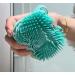 Silicone Massage Bath Brush - Blue | Exfoliating Body Scrubber - Buy Online on SooperMarket.com