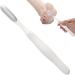 Virtcooy Pedicure Foot File Reusable Stainless Steel Cracked Skin Removal Tool - Callus Remover Foot Scrubber Toe Crevice Cleaning Brush Foot Care Pedicure Tool White - Buy Online on SooperMarket.com